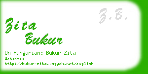 zita bukur business card